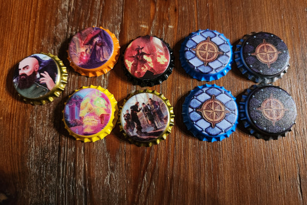 7th Sea City of Five Sails Bottle Cap Tokens